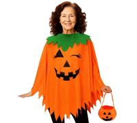 Biniveil Poncho | Tenue de Déguisement Adulte | Déguisement Halloween pour Spectacles Fêtes Carnavals Chasses aux Trésors Masques Cape Phosphorescente