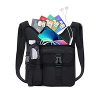 Biniveil Sac Bandoulière Homme,Sacs Bandoulière pour Motocyclette et Poitrine - Pochette Décontractée Pour Voyage Randonnée Sport Salle De Sport Extérieur Course Travail Bureau