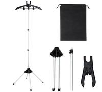 Biniveil Support pour Défroisseur Vapeur | Cintre pour Repassage à la Vapeur des Vêtements - Support Pliable pour Repassage avec Hauteur Réglable pour Maison, Appartement, Hôtel, Voyage et