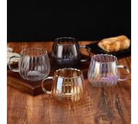 Biniveil Tasse À Citrouille Transparente 400ml | En Verre Avec Poignée | Classique D'Halloween | Pour Café, Thé, Lait, Jus