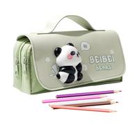 Biniveil Trousses Scolaires Esthétiques - Trousse Scolaire Adorable Panda Capybara - Organisateur Rangement Porte Stylo Fournitures Scolaire Femmes Filles Garçons Étudiants Bureau