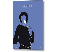 BinLtd No188 Affiche murale vintage rétro rustique en métal avec inscription My Aretha Franklin 20,3 x 30,5 cm