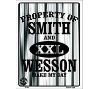 BinLtd Smith and Wesson Plaque de stationnement en métal 20,3 x 30,5 cm