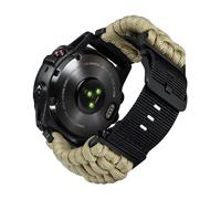 BINLUN Compatible avec Garmin Bracelet 20mm 22mm 26mm, Bracelet Tressé en Paracorde Militaire Robuste Sport Bracelets Montre Nylon de Remplacement Idéal pour Fenix/pour Instinct/pour Forerunner Homme
