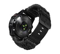 BINLUN Compatible avec Garmin Bracelet 20mm 22mm 26mm, Bracelet Tressé en Paracorde Militaire Robuste Sport Bracelets Montre Nylon de Remplacement Idéal pour Fenix/pour Instinct/pour Forerunner Homme