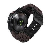 BINLUN Compatible avec Garmin Bracelet 20mm 22mm 26mm, Bracelet Tressé en Paracorde Militaire Robuste Sport Bracelets Montre Nylon de Remplacement Idéal pour Fenix/pour Instinct/pour Forerunner Homme