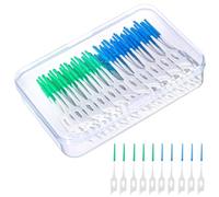 Binnan 200pcs Brossettes Interdentaire, Brosette Dentaires, Brossette Interdentaires, Brossette Dentaire Cure Dent Brossette Bâtonnet Interdentaire pour Nettoyage des Dents