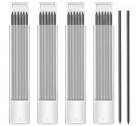 Binnan 24pcs Recharges de Crayons Charpentier, Crayons de Charpentier, Crayon de Chantier, 2.8mm Mine Crayon Chantier, Mines de Crayon pour Dessin D'architecte,Réutilisables