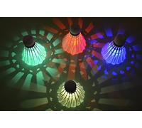 Binnan 4 Pièces Volant Badminton, LED Badminton Lueur pour Les Activités Sportives Intérieur et Extérieur Super Durable Badminton Shuttlecock