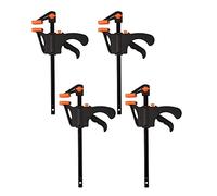 Binnan 4pcs Pince à Bois Barre de Serrage F, Serres-Joints à Une Main, pour Les Travaux Manuels et Le Bois