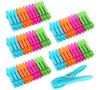 Binnan 60 Pièces Pince a Linge, Pince a Linge avec des Ressorts Durables, Pinces à Linge antidérapantes, Pinces à Linge Multicolores pour Serviettes Underwears Vêtements