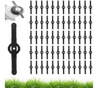 Binnan 60Pcs Lame Debrouissalleuses, Lame en Plastique de Tondeuse à Gazon Lames, Lames de Rechange en Plastique, Débroussailleuse en Plastique, Accessoires de Coupe-Bordure
