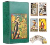 Binnan 78 Pièces Tarot, Carte Tarot Débutant, Cartes de Tarot Français pour Débutant, Jeu de Tarot avec Guide, Tarot Divinatoire, pour Fête et Festival