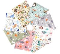 Binnan 8pcs Tissus Couture, Tissu Patchwork en Coton, Tissus Coton Couture, Faisceaux de Tissus à Coudre pour DIY, Bricolage, Artisanat, Couture, Vêtements, Quilting