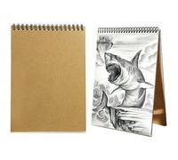 Binnan Carnet Dessin A4, Carnet de Croquis A4 Cahier Dessin avec 60 Pages/ 30 Feuilles 160gsm, Relié en Spirale Cahier Dessin, Carnet de Dessin a4 pour Fournitures de Dessin