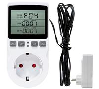 Binnan Prise Thermostat, Regulateur de Temperature Numerique Prise, Prise Thermostat avec Sonde, LCD Prise Contrôleur de Température pour Frigo Incubateur Serre Ventilateur