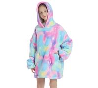 Binnan Sweat à Capuche Surdimensionné pour Enfants, Sweat à Capuche Couverture, Sweat-Shirt Couverture Portable pour Fille Garçon, Couverture à capuche surdimensionnée avec Poche Enfant Ado