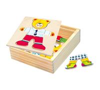 Bino - 88047 - Puzzle à habiller - Ours Willi