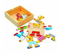Bino - 88047 - Puzzle À Habiller - Ours Willi - Multicolore