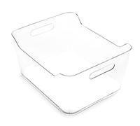 BINO | Bacs de rangement en plastique XL | The Soho Collection | Bacs de rangement multiusages | Poignées intégrées | Sans BPA | Organisation du gardemanger | Organisation de la maison | Organiseur