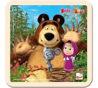 Bino Masha et l'ours - Casse-tête avec souris15x15cm
