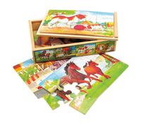 Bino Puzzle en bois dans une boîte Animal BINO