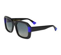 Binocle Eyewear - Isabella Shiny Black Blue Gradient Grey Polarized - Lunettes de soleil