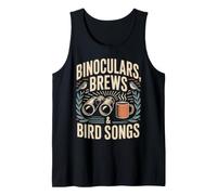 Binoculars Brews Bird Songs Observation Oiseaux café Débardeur