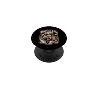 Binoculars Brews & Bird Songs ornithologie café Nature PopSockets PopGrip Adhésif