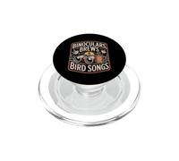 Binoculars Brews & Bird Songs ornithologie café Nature PopSockets PopGrip pour MagSafe
