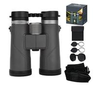 Binoculars Jumelles pour Adultes Haute Puissance, Étanches IPX7, Vision Nocturne en Faible Luminosité, Télescope 12x42 pour l'Observation de la Nature/Oiseaux/Sport (Noir)