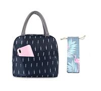 Binoster Sac Isotherme Repas Bureau Lunch Bag Sac à déjeuner Fraîcheur Sac de Transport Repas Pique-Nique Sac de Poche Toile Imperméable isolé pour Femme, Homme,École et Bureau Filles Enfants