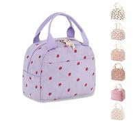 Binoster Sac Isotherme Repas Femme Enfant Glaciere Souple Petit Sac Lunch Bag Repas Pochette Lunch Box Isotherme Bebe Rentree Scolaire pour Travail Pique Nique Voyages Picnic Bureau Cadeau Femme