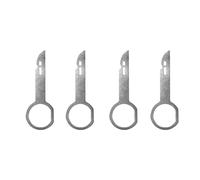 BinPhorm Autoradio Adaptateur Demontage,4 PCS Clé Extraction Autoradio Outil de Démontage de l'autoradio DIN Clef Radio Stéréo CD Clés d'extraction