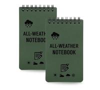 BinPhorm Papel de Carta Juego,2 PCS Papel Estacionario Con Diseño Único Carnet Spirale Bloc-Note de Poche Tactique Étanche Tous Temps pour Activités de Plein Air