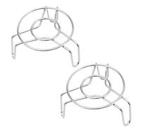 BinPhorm Support Vapeur en Acier Inoxydable,2 PCS Rack en Acier Inoxydable Rond Grille de Cuisson à La Vapeur pour Autocuiseur Électrique Cuiseur à Œufs et Panier