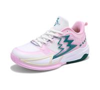BINQER Chaussures de Basket-Ball Lumineuses for Hommes, résistantes à l'usure et antidérapantes(Pink,40 EU)