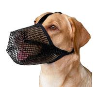 BINQILIN Museau de Chien,Muselières en Maille Souples,Anti-Morsure Anti Aboiement Masque de Chien,Respirant Nylon Museliere,pour Chiots/Moyen Chiens/Grand Chien(S)