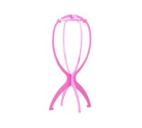BINQILIN Support de Perruque Pliable Portable Support de Perruque Amovible Outil D'affichage de Perruque pour Stocker Les Perruques et Les Chapeaux（Couleur Rose）