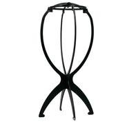 BINQILIN Support Pliable Perruque Amovible pour Stocker et Afficher Perruques et Chapeaux (Noir)
