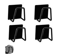BINQILIN Support pour éPonge 4 Pcs Crochet éPonge Autocollant Porte-éPonge en Acier Inoxydable Support Eponge Evier Cuisine