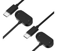 Binqin 2 Pcs Chargeur Compatible pour Amazfit Active2 /Bip6 /GTR4/ 3/3 Pro, Station de Charge Magnétique USB-C 1M, Chargeur Induction Rapide sans Fil Compatible pour Amazfit GTS4/ 3/ T-Rex 2/ Ultra