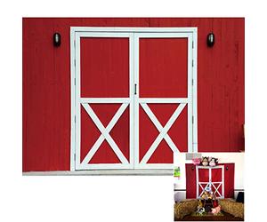 BINQOO Toile de fond pour photographie agricole Rouge Moulin à vent animaux Barnyard House fond anniversaire fête prénatale naissance naissance 2,1 x 1,5 m Rouge