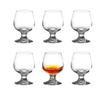 binsakao Lot de 6 petits verres à shot pour cognac, porto, tequila (150 ml), 6shotglass