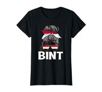 Bint Drapeau de l'Égypte Chignon Chignon Arabe Culturel Argot T-Shirt