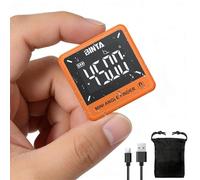 BINTA Inclinomètre Numérique Mini 4 x 90° ±0,2°, Mesureur d’Angle Digital 0,05° Résolution, Base Magnétique Rechargeable USB Type-C IP54, Mesure Relative/Absolue, pour Menuiserie et Chantier
