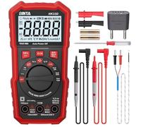 BINTA Multimètre Automatique Numérique 6000 Comptes avec Écran LCD Tension AC/DC, Capacité, Résistance, NCV Live, HFE, Mesure des Transistors, Rapport Cyclique pour Automobile, Maison et Industrie