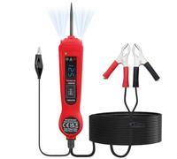 BINTA Testeur de Circuit Automobile 12V 24V, Lampe Témoin Voltmètre | Test 1-72V DC, activation de composants, détection de pannes, continuité et masse, polarité LED, disjoncteur 8A