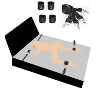 binxliuxo 1 Set B'DS'M Kit Rôle-plḁy Jouet Set Sangle de Yoga Ajustable pour Matelas de Jeu de rôle Fitness en Salle Cheville au Poignet