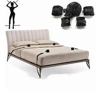 binxliuxo 1 Set Sangle en Nylon réglable Poignet Jambe Cuisse Yoga Chaîne Lien Sᶒᶍuelle B/D/S/M Set